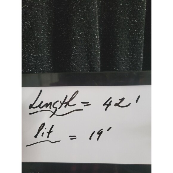 Tory Burch Dress Women's  Large Black Metallic Wool Blend Lightweight Event - Picture 10 of 12